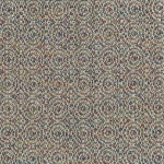 Nina Campbell RUSHLAKE NCF4381-01 Neutral beige with flecks of green, burgundy and navy