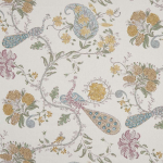 Nina Campbell PARVANI NCF4400-02 Soft gold, pale blue and sage green on cream background