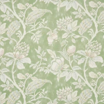 Nina Campbell PONDICHERRY NCF4402-02 Soft sage green background with cream floral details