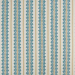 Nina Campbell BASHOLI NCF4403-05 Teal blue, sand beige and cream background