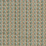 Nina Campbell GARADI NCF4423-01 Sage green, terracotta orange and cream interwoven threads