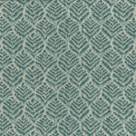 Nina Campbell MIRAN NCF4441-04 Rich teal blue with soft cream accents