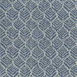 Nina Campbell MIRAN NCF4441-05 Denim blue and silver grey with soft periwinkle undertones