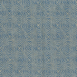 Nina Campbell ALTAI NCF4442-04 Medium cornflower blue and beige woven textile