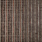 Nina Campbell TURFAN NCF4443-06 Charcoal brown with rust red and cream details