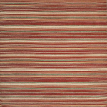Nina Campbell BERGERET NCF4450-03 Warm terracotta, rust red and cream horizontal stripes