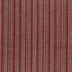 Nina Campbell BALAINE NCF4452-05 Burgundy red, grey and cream in woven chevron pattern