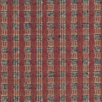 Nina Campbell AUBLET NCF4454-03 Brick red with slate blue and beige highlights