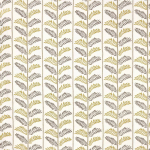 Nina Campbell PLUMIER NCF4462-04 Olive green and chocolate brown on cream background