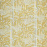 Nina Campbell POITEAU NCF4463-03 Warm mustard yellow with off-white botanical details
