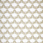 Nina Campbell ARBER NCF4464-03 Olive green and lavender on ivory background