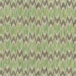 Nina Campbell DUMAS NCF4470-02 Fresh apple green and taupe grey with cream highlights