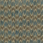 Nina Campbell DUMAS NCF4470-05 Teal blue and warm brown with beige neutrals