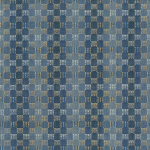 Nina Campbell BOULBON NCF4472-05 Navy blue, denim and metallic gold accents