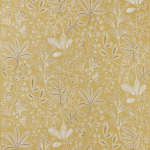 Nina Campbell LA DEVINIÈRE NCF4480-02 Warm mustard gold with cream botanical details