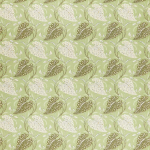 Nina Campbell FELBRIGG NCF4503-04 Sage green background with cream and olive brown motifs