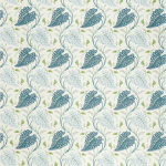 Nina Campbell FELBRIGG NCF4503-05 Cream base with teal blue and light green accents