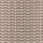 Nina Campbell WOODBRIDGE STRIPE NCF4504-04 Rich chocolate brown and cream with accent details