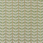 Nina Campbell WOODBRIDGE STRIPE NCF4504-05 Olive green and cream with golden brown accent details