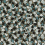 Nina Campbell ORFORD NCF4510-02 Soft teal blue, white and dark brown with taupe undertones