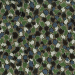 Nina Campbell ORFORD NCF4510-05 Forest green, navy blue and cream with brown undertones