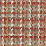 Nina Campbell HADLOW NCF4521-02 Rustic terracotta red with cream, taupe and sage green
