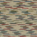 Nina Campbell MARDEN NCF4524-02 Beige base with rusty red, sage green and blue accents