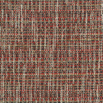 Nina Campbell WEALD NCF4525-02 Rich terracotta red with brown and neutral beige accents