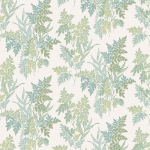 Nina Campbell FERN CRAZE NCF4533-03 Soft aqua blue and light sage green on cream