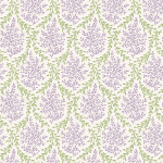 Nina Campbell BEDGEBURY NCF4534-06 Soft lilac and sage green on cream background