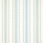 Nina Campbell MABEL STRIPE NCF4552-02 Pale duckegg blue and soft yellow on white background