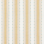 Nina Campbell MABEL STRIPE NCF4552-03 Warm honey gold and sage green on white background