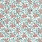 Nina Campbell CLARICE NCF4553-01 Soft aqua with dusty rose and cream background