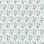 Nina Campbell DORA NCF4554-05 Sky blue and slate grey on white background