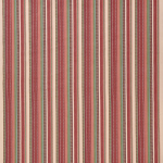 Nina Campbell NEHIR NCF4561-02 Rustic red, sage green and cream with bronze accents
