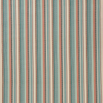 Nina Campbell NEHIR NCF4561-04 Teal blue, coral pink and cream with taupe accents