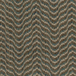 Nina Campbell ONDOSO NCF4572-01 Teal blue, taupe brown and cream woven together