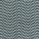 Nina Campbell ONDOSO NCF4572-02 Navy blue and cream tones in chevron arrangement