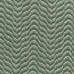 Nina Campbell ONDOSO NCF4572-04 Forest green and cream in woven zigzag pattern