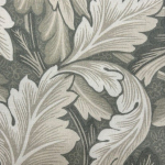  William Morris Leaf BH3114F_Grey A soft grey blended with muted khaki and beige tones for a calm, ea...