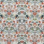 Matthew Williamson Menagerie Fabric F6940-03 Mint/Scarlet