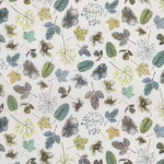 Osborne & Little Woodland Fabric F7012-02 Forest Green/Blue