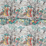 Osborne & Little Japanese Garden Fabric F7015-02 Green