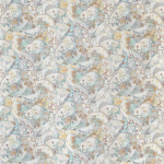 Matthew Williamson Fanfare Fabric F7128-02 Grey/Aqua/Sand