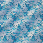 Matthew Williamson Water Lily Sheer Fabric F7130-01 White/Blue