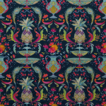 Matthew Williamson La Fuente Fabrics F7248-01 Navy/Turquoise/Cerise