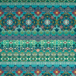 Osborne & Little Mansfield F7400-01 Turquoise/Teal