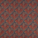 Osborne & Little Sotherton Fabric F7402-04 Aubergine, cherry and teal