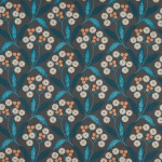 Osborne & Little Rushworth F7407-02 Charcoal/Teal/Ginger