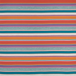 Osborne & Little Spiaggia Stripe Outdoor F7448-03 Mandarin, Teal, Plum 